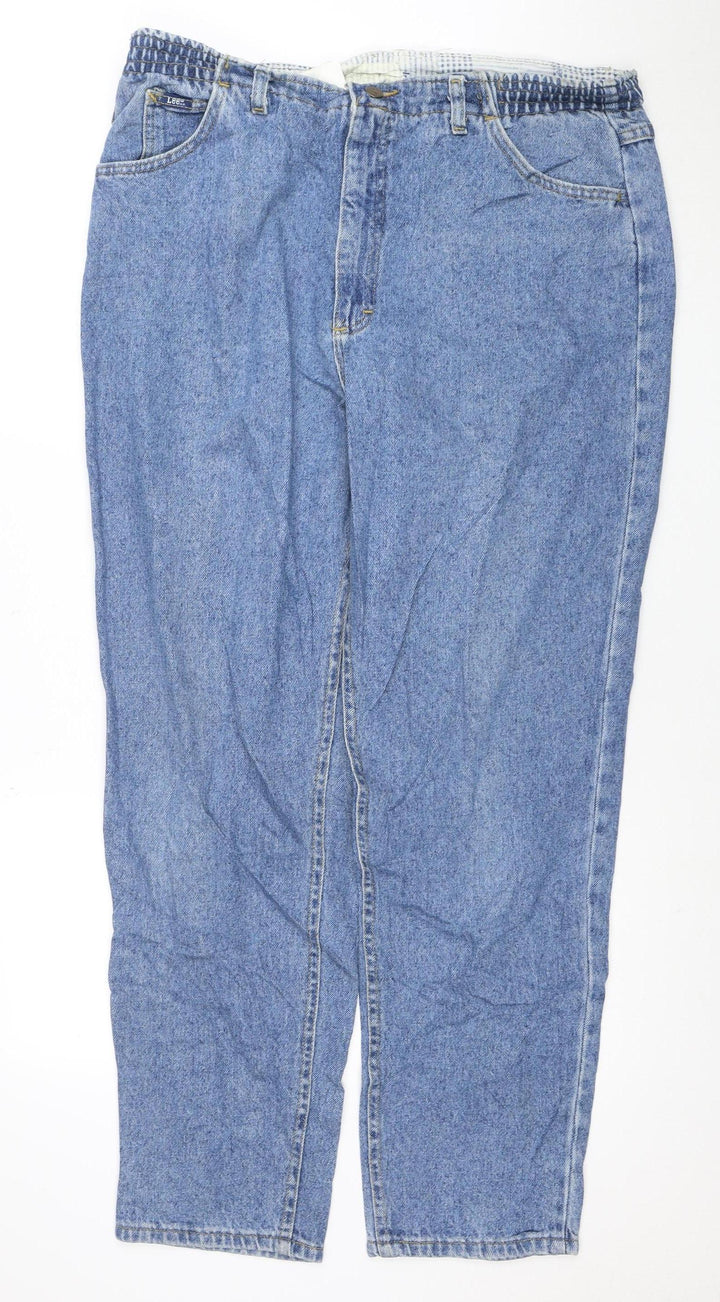 Lee Womens Blue Size 16 Vintage Relaxed Straight Denim Jeans