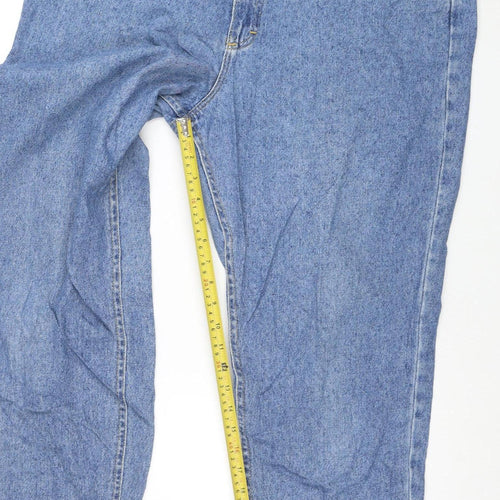 Lee Womens Blue Size 16 Vintage Relaxed Straight Denim Jeans