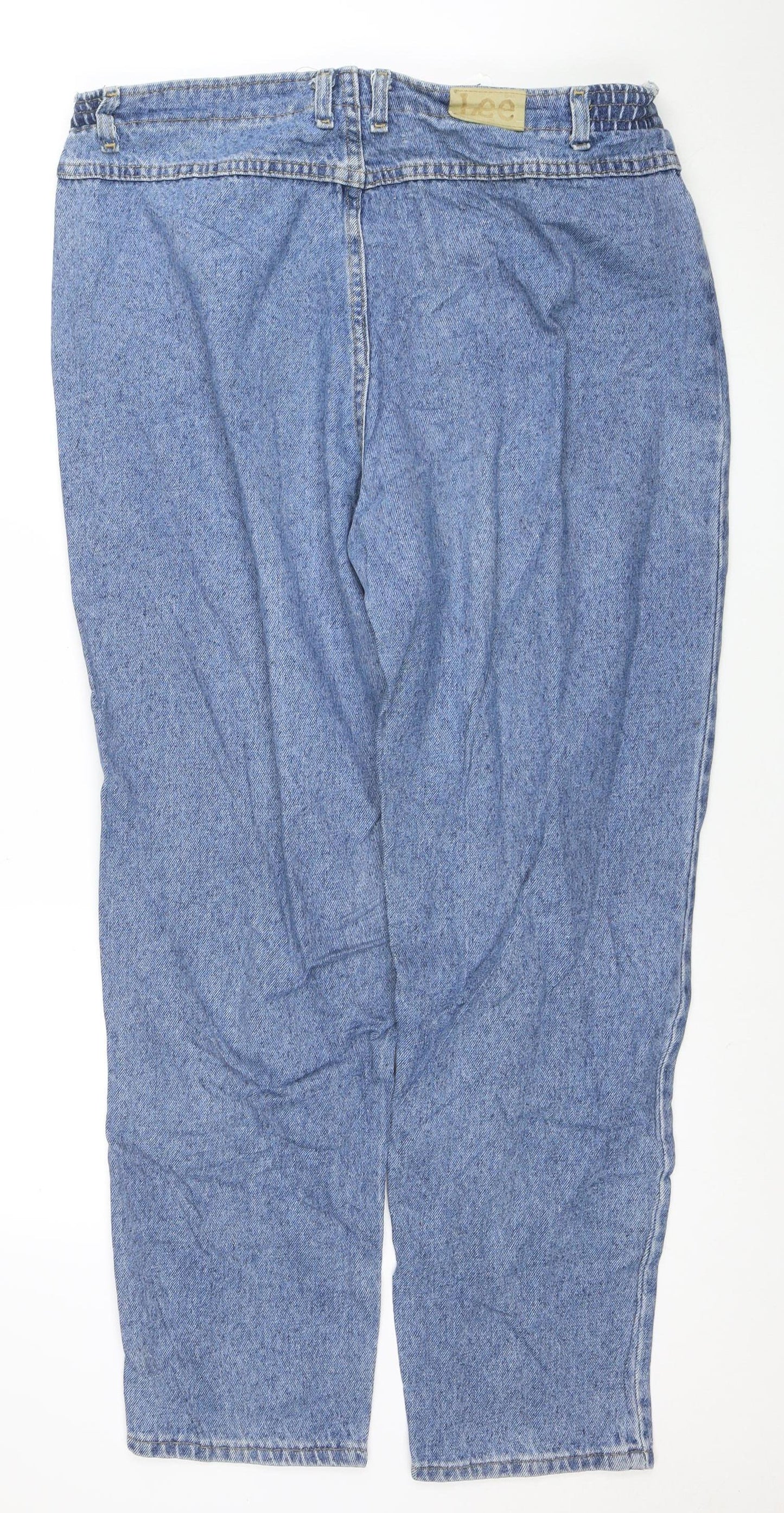 Lee Womens Blue Size 16 Vintage Relaxed Straight Denim Jeans