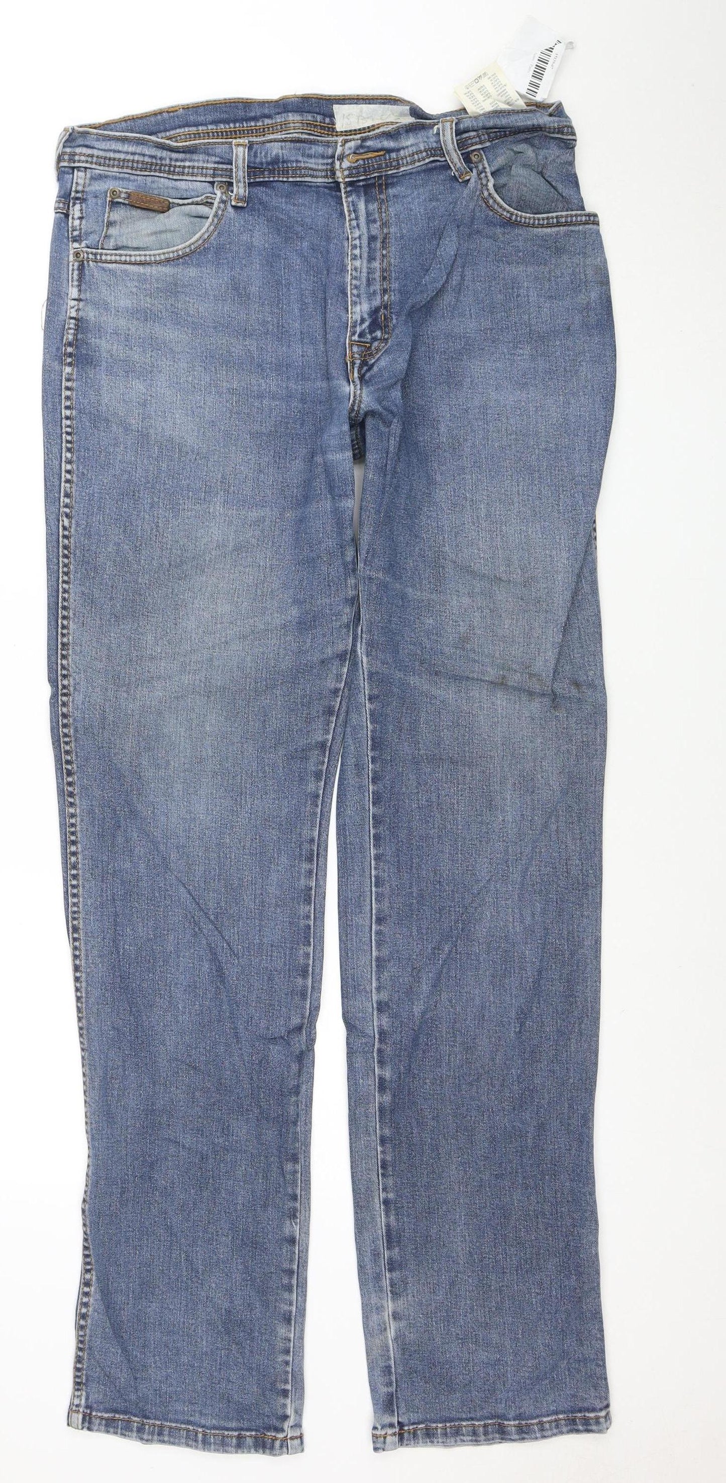 Wrangler Men's Blue Texas Stretch Straight Fit Jeans W36 L36