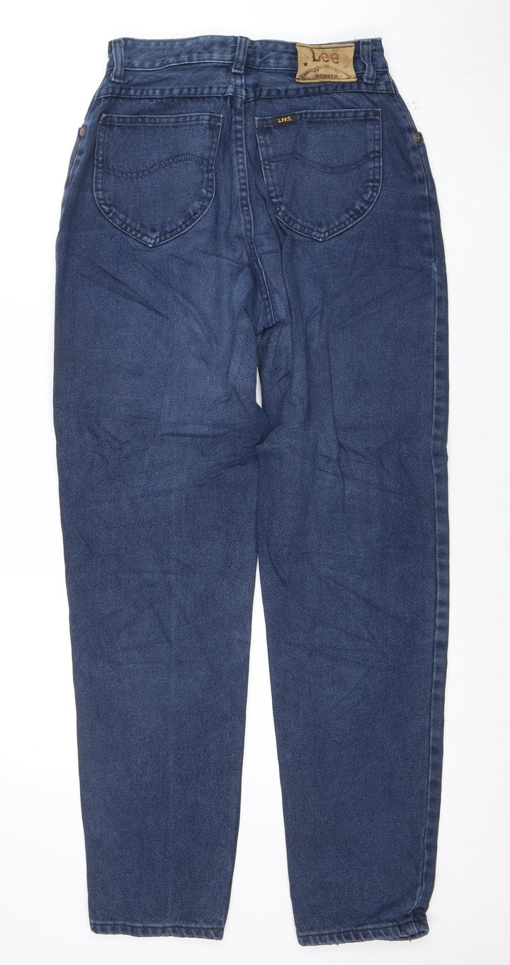 Lee Women Blue High Waist Straight Leg Vintage Denim Jeans Size 30
