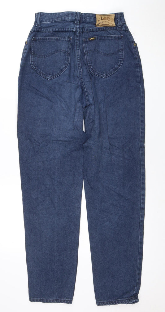 Lee Women Blue High Waist Straight Leg Vintage Denim Jeans Size 30