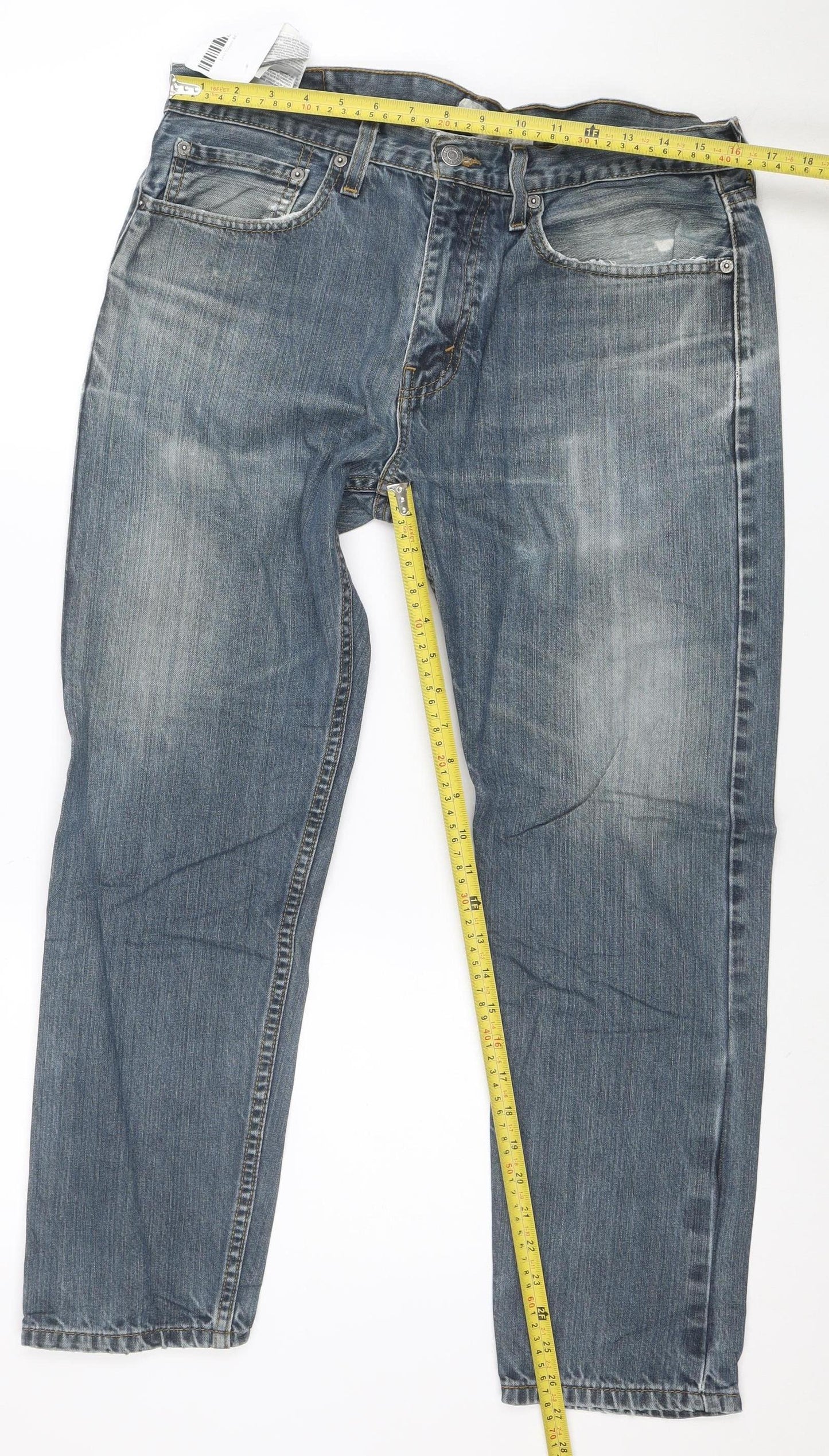 Levi's 502 Men's Blue Regular Fit Straight Denim Jeans W34 L30