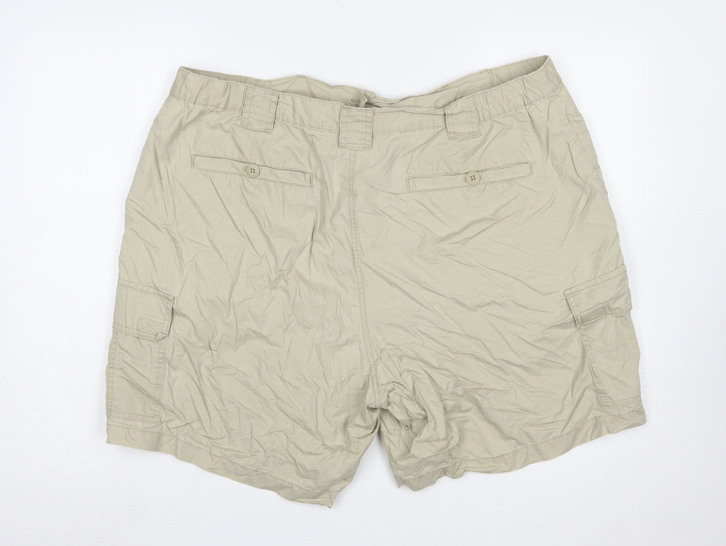 Columbia Men's Beige Cotton Cargo Shorts Size 42 Regular Fit