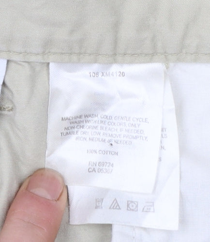 Columbia Men's Beige Cotton Cargo Shorts Size 42 Regular Fit