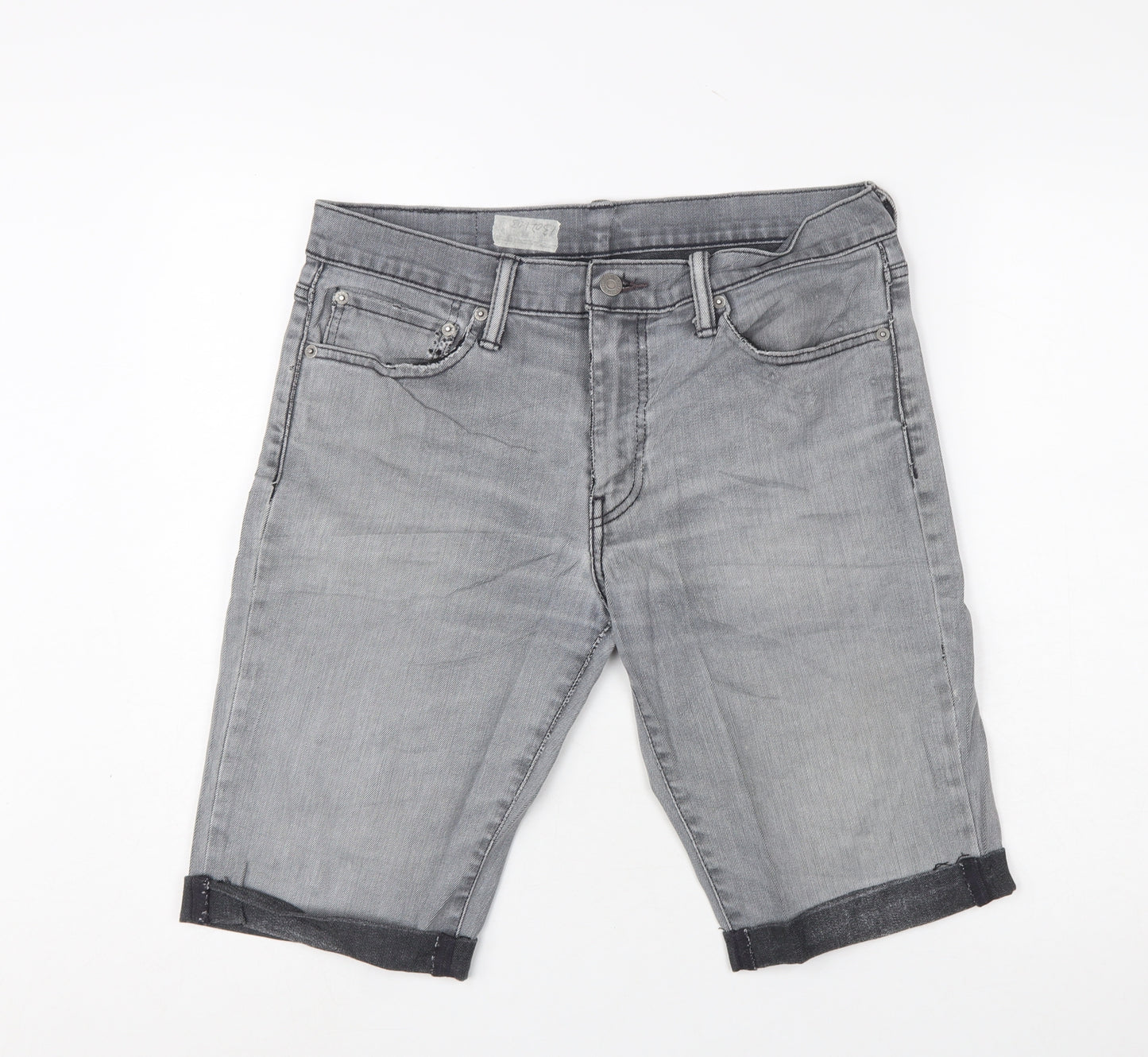 Levi's Men's Grey Denim Regular Fit Chino Shorts W33 L34