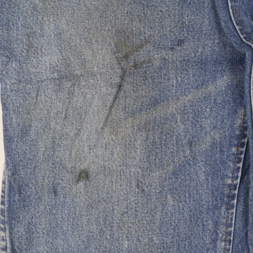 Wrangler Men's Blue 36x36 Slim Fit Straight Leg Denim Jeans
