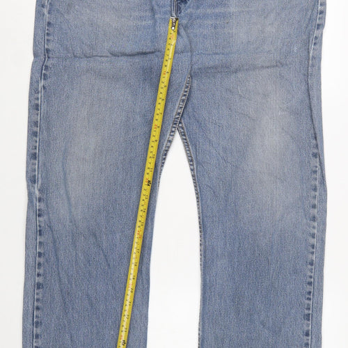 Levi's Men's Blue 505 Regular Fit Straight Leg Jeans W38 L34