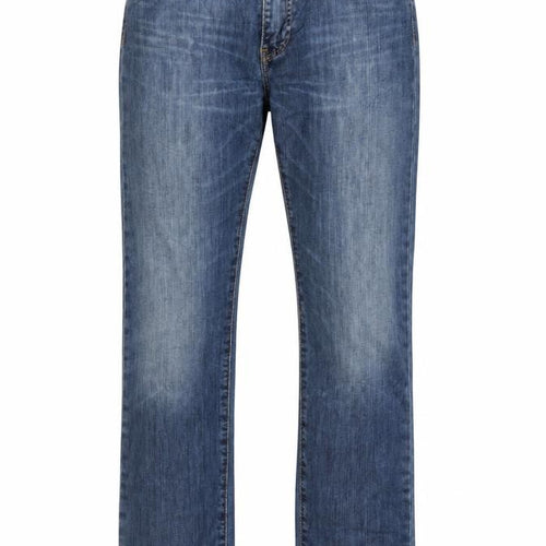 Levi’s Men Blue Straight Denim Jeans W31 L34 Classic Mid Wash