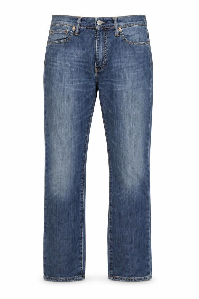 Levi’s Men Blue Straight Denim Jeans W31 L34 Classic Mid Wash