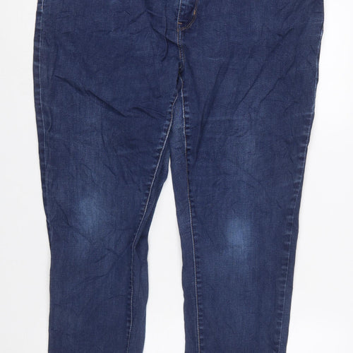 Levi's Women's Blue 711 Skinny Jeans Size 24W Plus Denim Mid Rise