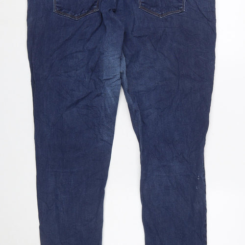 Levi's Women's Blue 711 Skinny Jeans Size 24W Plus Denim Mid Rise