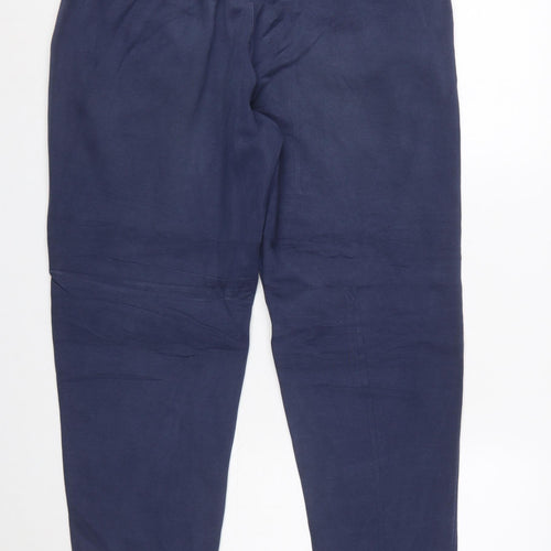 Nike Men's Blue Jogger Trousers L Tall Cotton Blend Casual
