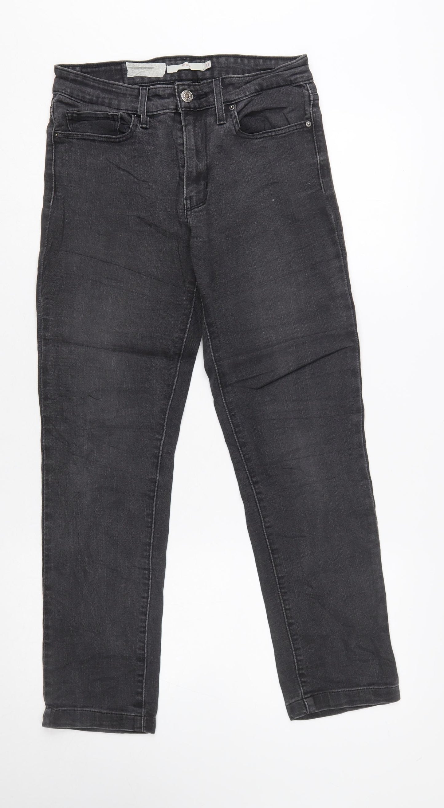 Levi’s Women Black 711 Slim Fit Mid Rise Denim Jeans W27 L32