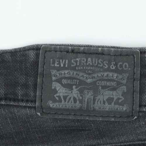 Levi’s Women Black 711 Slim Fit Mid Rise Denim Jeans W27 L32