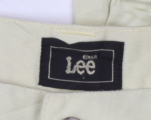 Lee Women's Beige Twill Stretch Capri Trousers Size 16