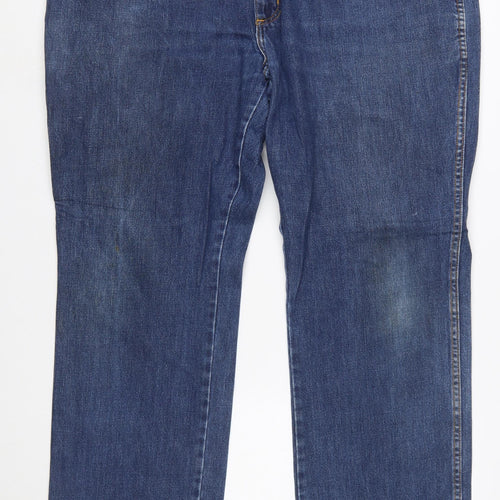 Wrangler Men Blue Texas Straight Denim Jeans W44 L32