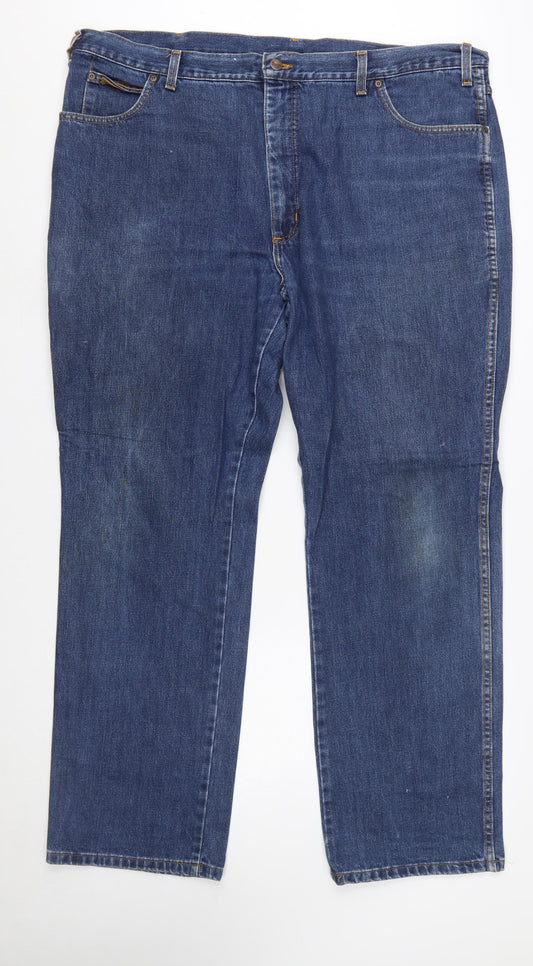 Wrangler Men Blue Texas Straight Denim Jeans W44 L32
