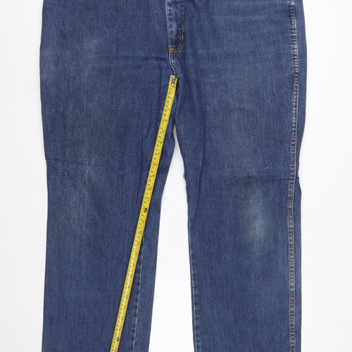 Wrangler Men Blue Texas Straight Denim Jeans W44 L32