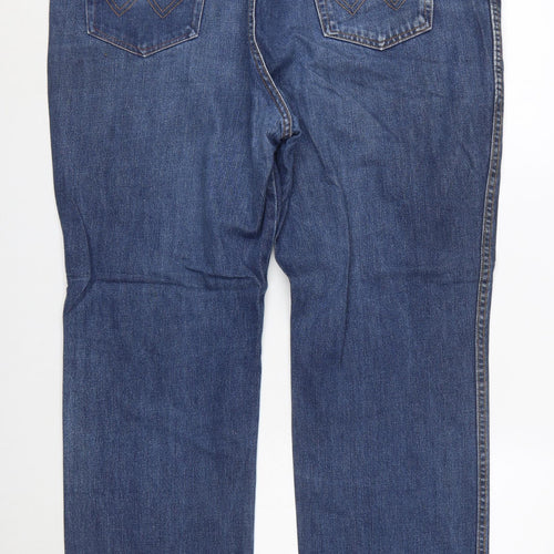 Wrangler Men Blue Texas Straight Denim Jeans W44 L32