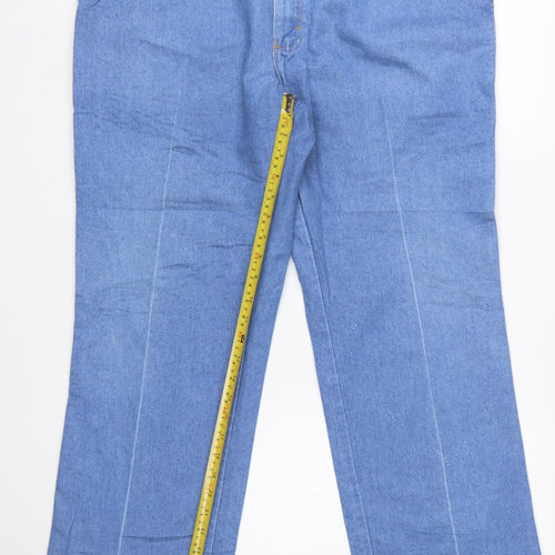 Wrangler Women's Blue Straight Leg Denim Jeans Size 40 Regular