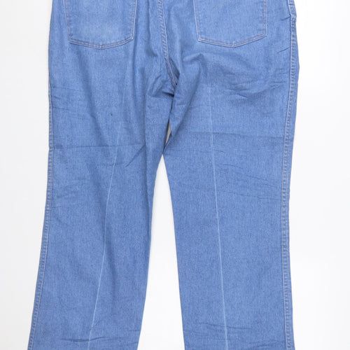 Wrangler Women's Blue Straight Leg Denim Jeans Size 40 Regular