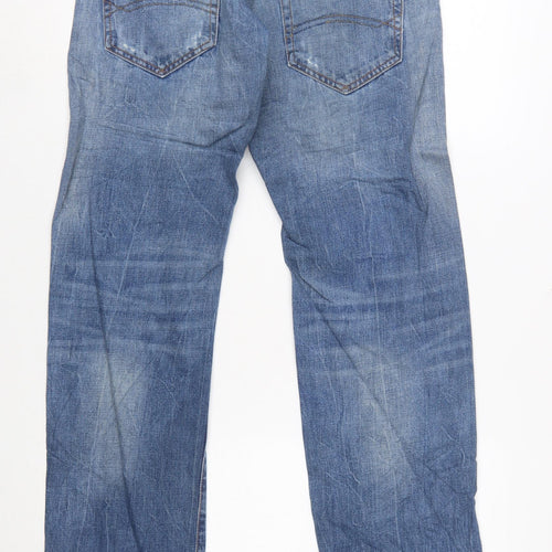 Tommy Hilfiger Men's Blue Straight Fit Denim Jeans 30W 32L