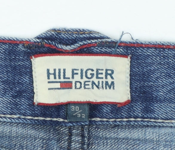Tommy Hilfiger Men's Blue Straight Fit Denim Jeans 30W 32L