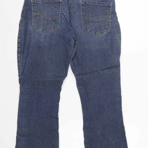 Levi Strauss Women’s Blue Bootcut Stretch Denim Jeans Size 14