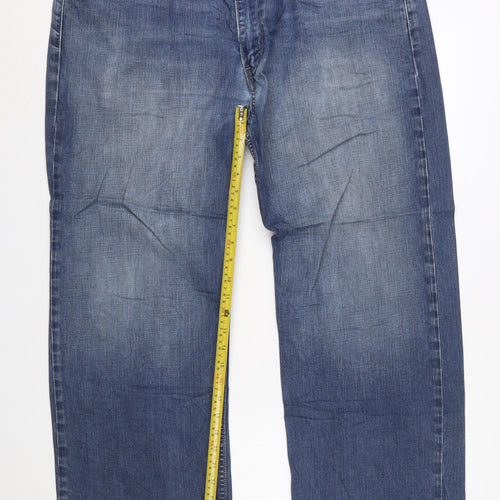 Levi's Men's Blue Straight Leg W40 L32 Denim Jeans