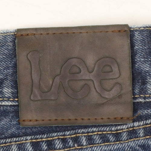 Lee Men's Blue Relaxed Fit Straight Leg Jeans 42x30 Denim
