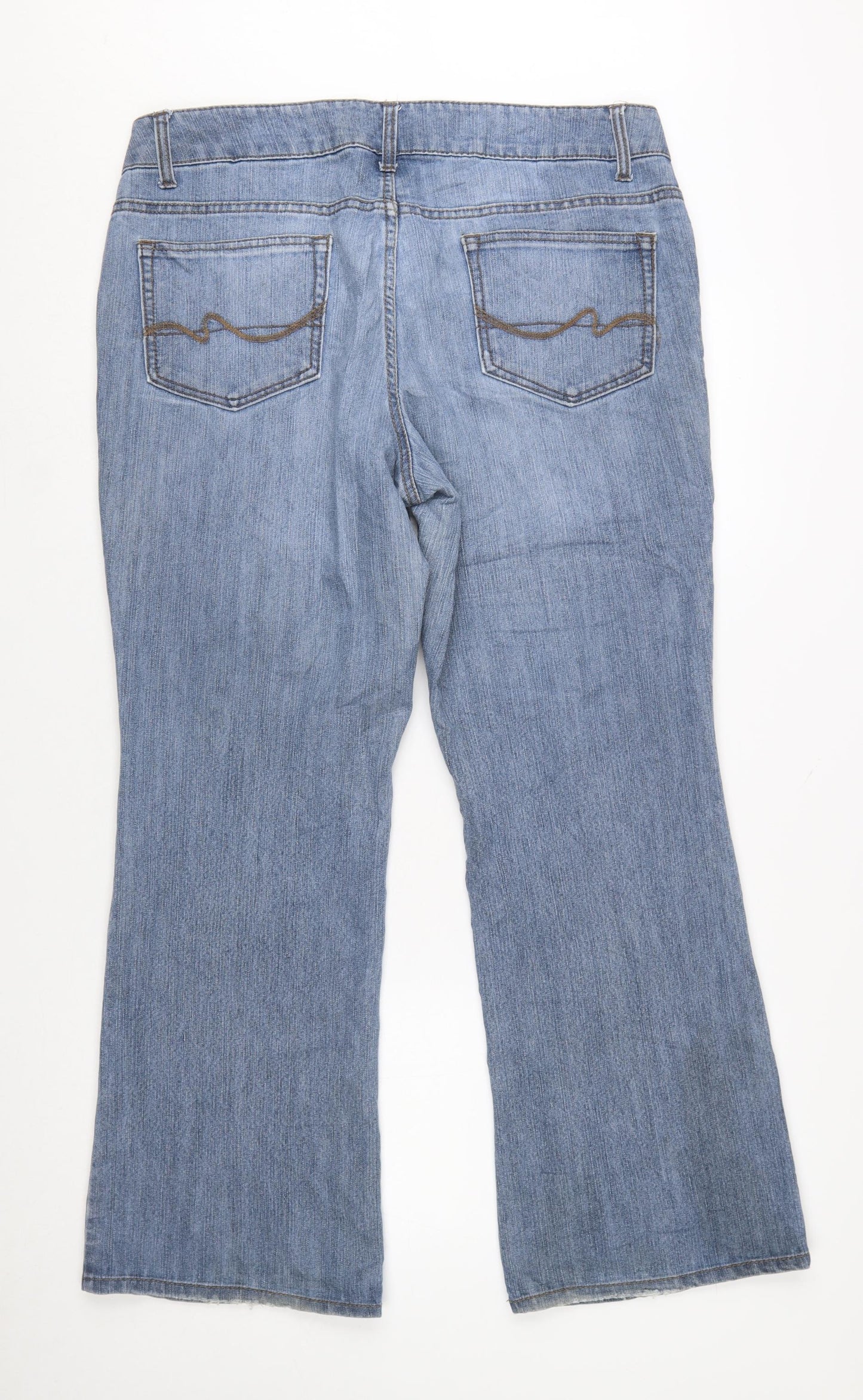 Faded Glory Women’s Blue Bootcut Denim Jeans Size 14P