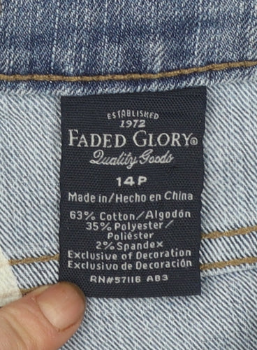 Faded Glory Women’s Blue Bootcut Denim Jeans Size 14P