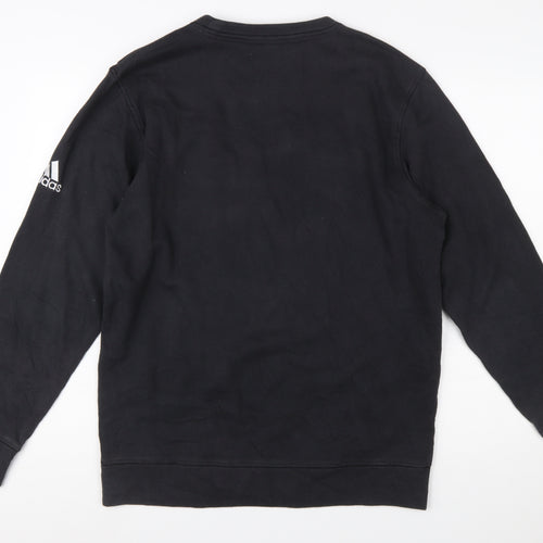 Adidas Men’s Black Longwood Softball Crew Neck Sweatshirt M