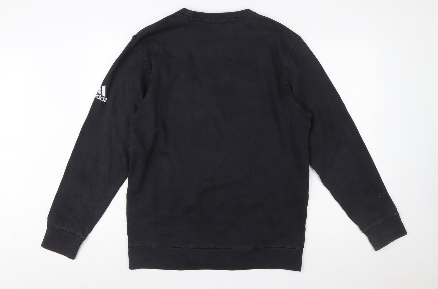 Adidas Men’s Black Longwood Softball Crew Neck Sweatshirt M