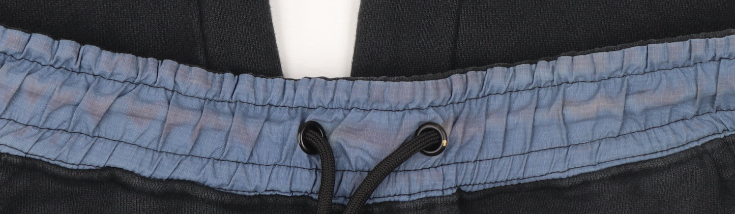 Nike Men's Black Jogger Sweatpants S Elastic Waist Fleece