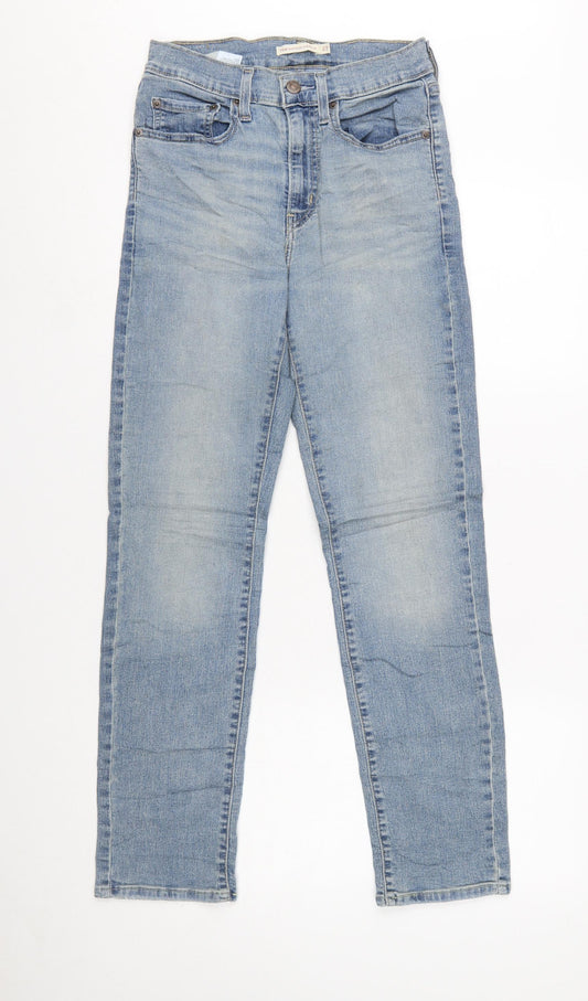 Levi Strauss & Co. Womens 724 High Rise Blue Straight Jeans Size 27
