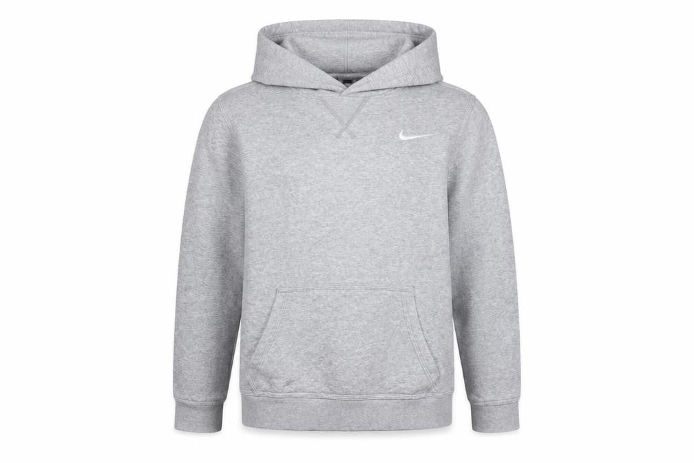 Nike Boys Grey Pullover Hoodie XL 13-15 Years Cotton Blend Casual