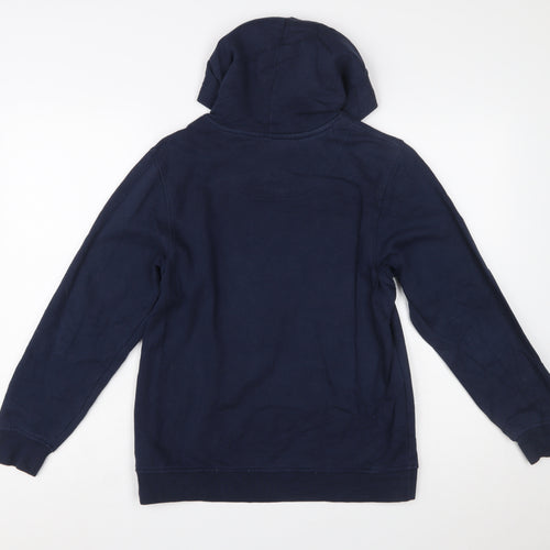 Canterbury Boys Navy Hoodie 14 Years Pullover Graphic Print Cotton Blend