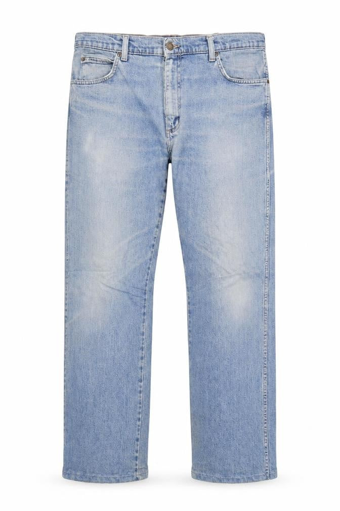Wrangler Mens Blue Regular Fit Straight Denim Jeans W36 L32