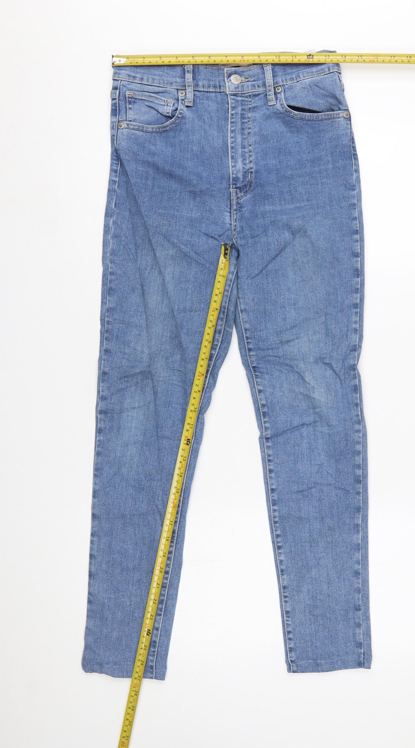 Levi's Women Blue 29 High Rise Mile High Super Skinny Jeans