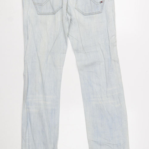 Tommy Hilfiger Men's Light Blue Straight Fit Denim Jeans W32 L34