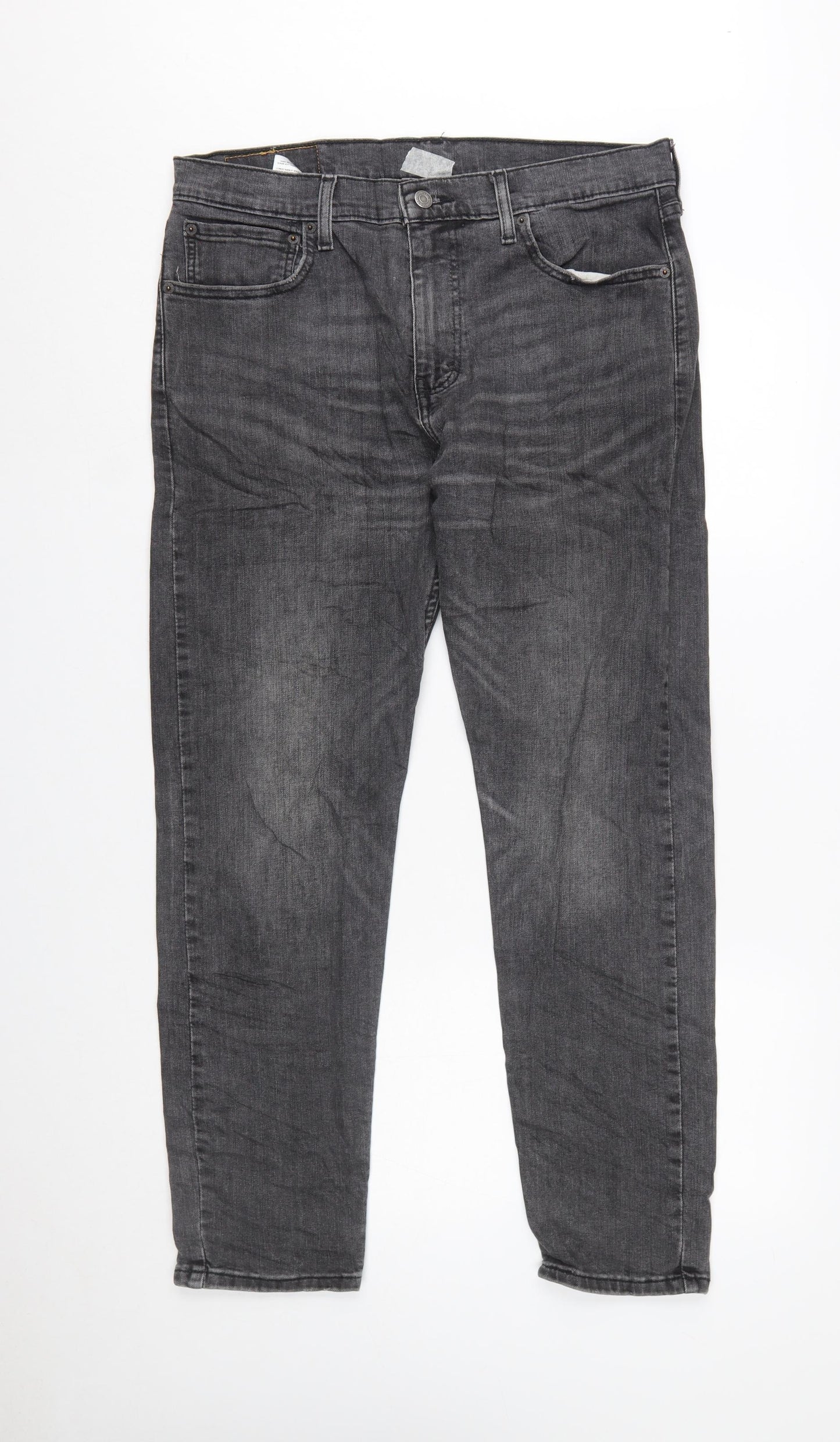 Levi's Men's Grey 302 Straight Fit Denim Jeans W33 L30