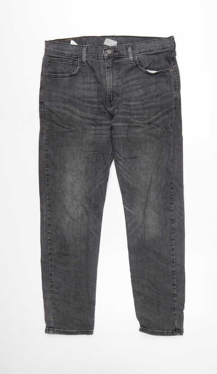 Levi's Men's Grey 302 Straight Fit Denim Jeans W33 L30