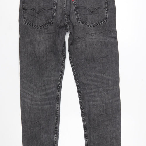 Levi's Men's Grey 302 Straight Fit Denim Jeans W33 L30