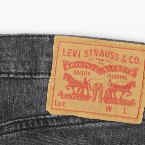 Levi's Men's Grey 302 Straight Fit Denim Jeans W33 L30