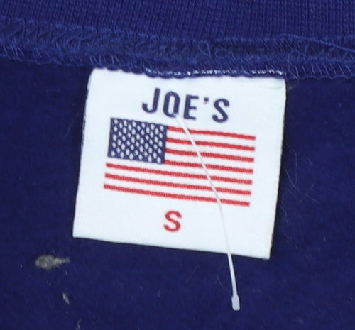 Joe's USA Flag Sweatshirt Womens Small Red White Blue Cotton Blend Pullover