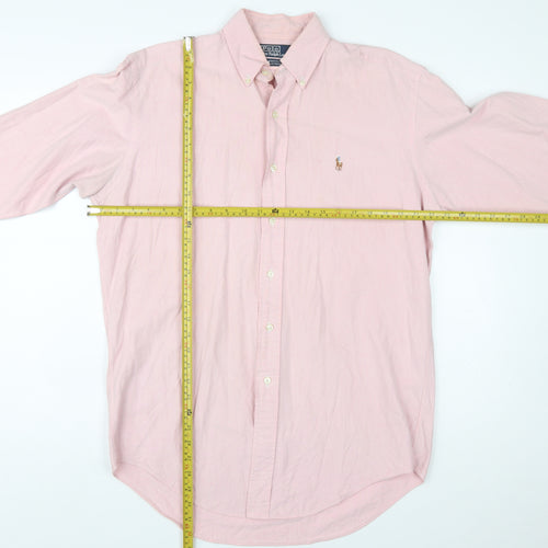 Ralph Lauren Men’s Pink Cotton Button-Down Long Sleeve Classic Shirt Size 15