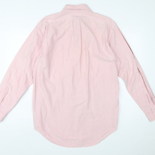 Ralph Lauren Men’s Pink Cotton Button-Down Long Sleeve Classic Shirt Size 15