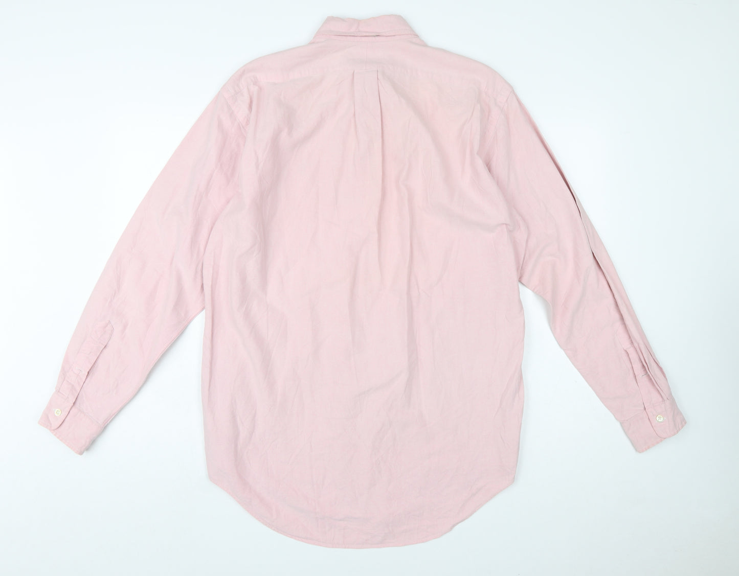 Ralph Lauren Men’s Pink Cotton Button-Down Long Sleeve Classic Shirt Size 15